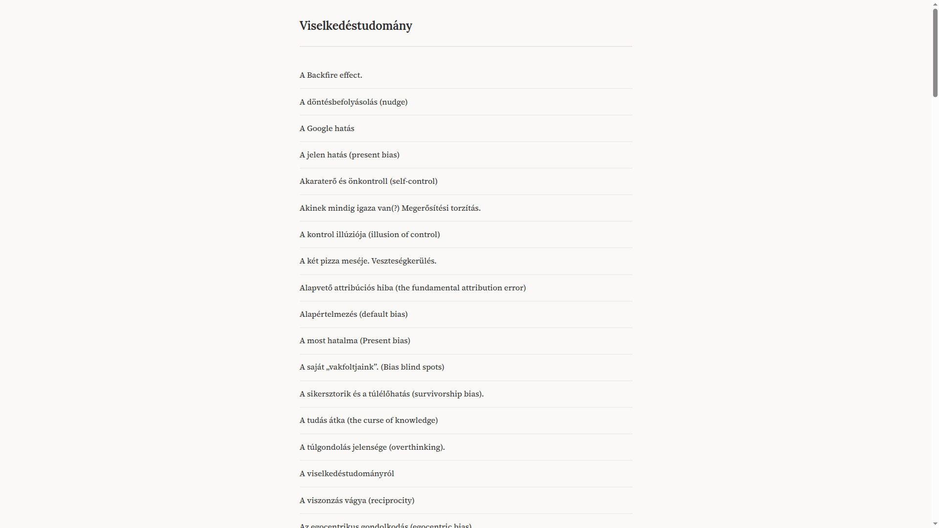 Viselkedéstudomány.hu